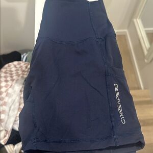 Gymreapers Women's Navy Athletic Shorts